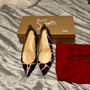 Christian Louboutin Pointed Patent Flats SS 38